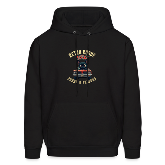 Men's Hoodie Retro Rogue Furry & Furious - black